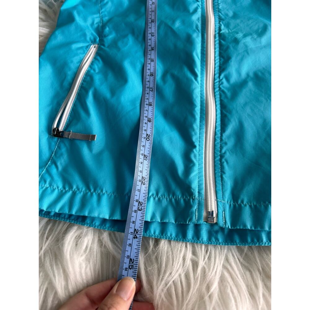 The North Face Hydrenalite Girls Hooded Windbreaker Rain Jacket‎ Blue SZ L 14-16 - Picture 10 of 11